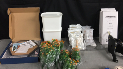 Dog Brushes - Fake Flowers - FirePlace Bellows - Cork Board Organizer - Trash Cans