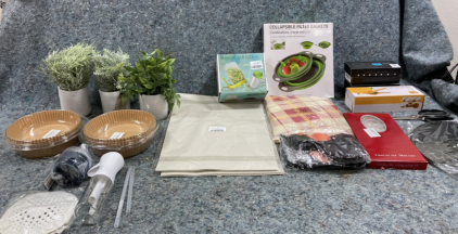 Filter Basket-(4) Food Thermometers-Fake Plants And More