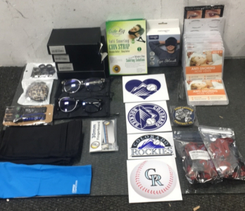 Survival Paracord Band - Magnification Glasses - Anti Snore Chin Strap - Rockies Baseball Stickers - Compression Wraps - Silicone Rings