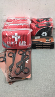 (3) Large First Aid Kits, (2) Medium First Aid Kits, (3) Magnetic Wristbands, (3) Set of 2 Trauma Shears