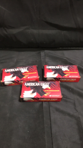 (3) Boxes Of American Eagle .380 Auto Ammunition