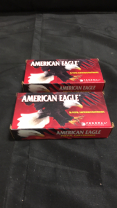 (2) Boxes Of American Eagle .380 Auto Ammunition