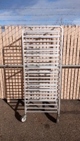 Rolling Metal Food Tray Rack