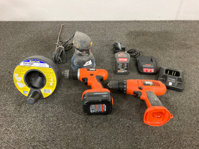 Black & Decker Electric Screwdriver, Drum Auger, Sander, And More