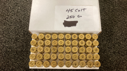 (50) Rounds Winchester 45 Colt Ammo