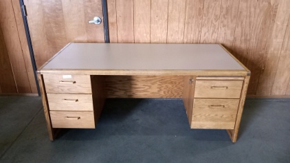 5-Drawer Wood Office Desk
