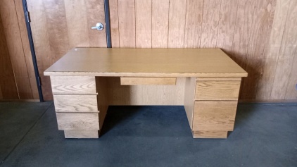 5-Drawer Wood Office Desk