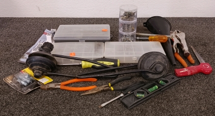 Assorted Tools and Hardware