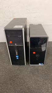 Dell and HP Computer Towers