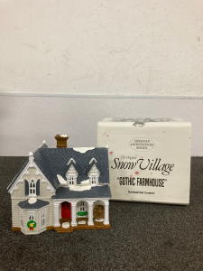 The Original Snow village "Gothic Farmhouse"