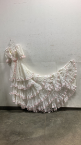Vintage Custom Made Lace Wedding Dress