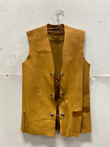 Leather Vest With Skirt Set