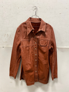 Russet Leather Jacket Appears Small/Medium Please Inspect