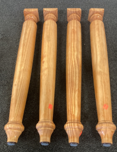 (4) Wooden Table Legs