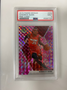 2019 Panini Mosaic Kendrick Nunn Graded Sports Card Pink Camo