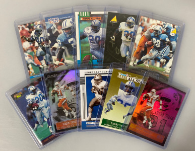 Assorted Barry Sanders Collector Sports Cards