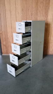 5-Drawer Metal File Cabinet
