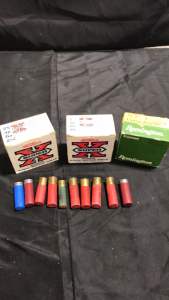 (3) Boxes Of (25) 12GA 2-Shot Shotgun Shells (10) Various Brand And Type Shotgun Shells