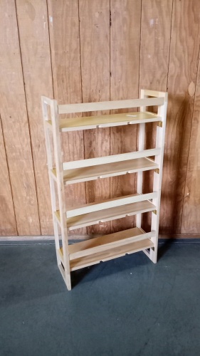 Folding/Collapsible Wood Shelf