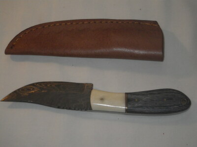 Damascus Full Tang Hunting Knife 8 "