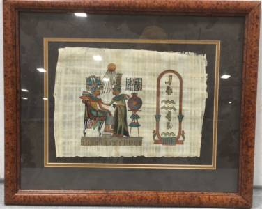 Framed Egyptian Cloth Painting