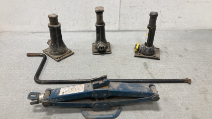 (3) Bottle Jacks (1) Scissor Jack