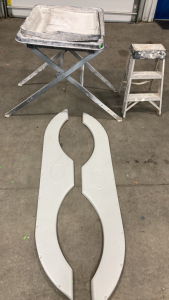 Work Table-(2) RV Fenders-Werner Step Stools