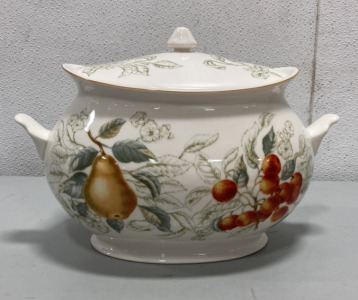 Charter Club Casuals Summer Grove White Serving Pot