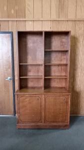 One-Piece Wood Cabinet/Hutch