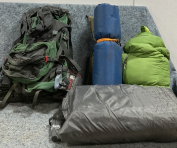 Osprey Backpack And Sleeping Bags