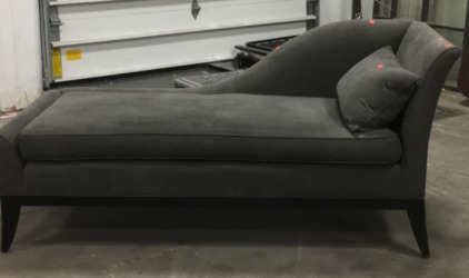 (1) Medium Gray Love Seat