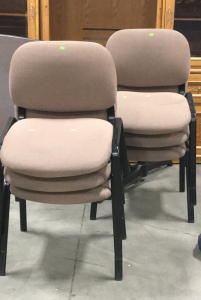 (6) Dark Tan Chairs