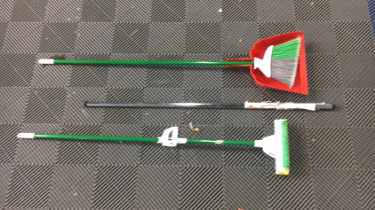 Broom and Dust Pan - Mop - Universal Hanger Rod