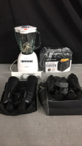 (2) Sets of Binoculars - Blender - Toaster