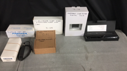 Portable Video Player, Telephone Test Set, Frequency Counter