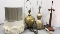 (3) Table Lamps, (2) Lampshades