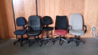 (5) Rolling Office Chairs