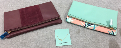 Summer & Rose Folding Clutch Purse, Rachel Pally Folding Clutch Purse, Maya Brenner &ldquo;Love&rdquo; Bracelet
