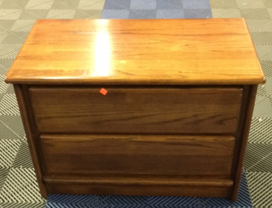2 Drawer Side Table 32 IN Wide x 18 IN Deep