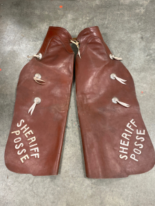 Leather Cowboy Chaps - Sheriffs Posse