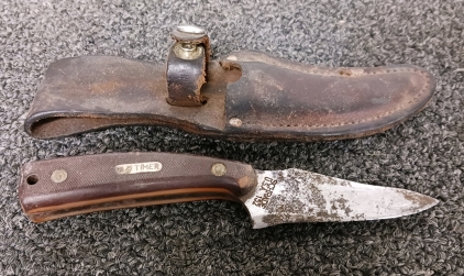 6.5" Schrade Knife with Sheath