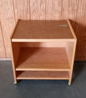 Rolling Wood Cabinet