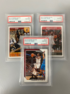 (3) Collectible Graded Dwayne Wade Basketball Cards