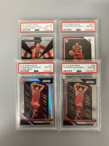 (4)Graded 2018 Chandler Hutchison Basketball Cards