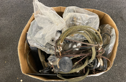 Vintage Military Radio Operator Headsets