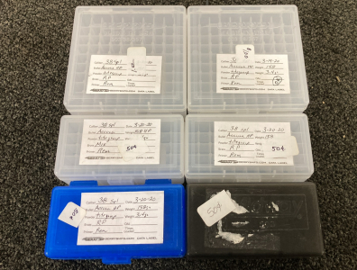 (6)Ammo Boxes For 38 SPL