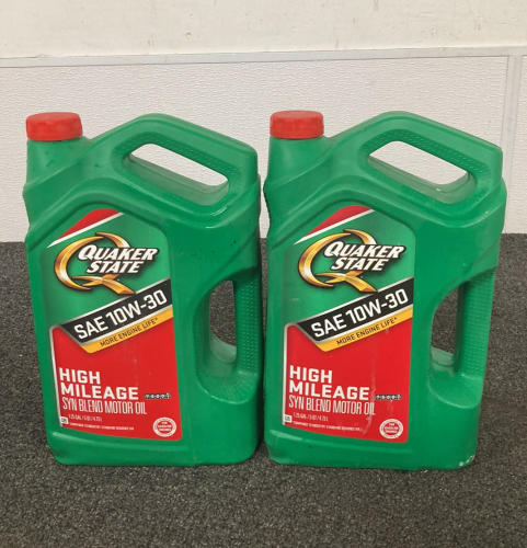 (2) 5 Qt Jugs Of Quaker State SAE 10W-30 Motor Oil