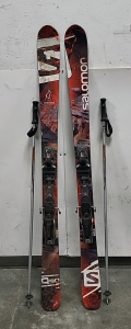 Salomon Snow Skis and Poles