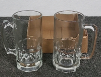 Pair of (2) Glass Mugs