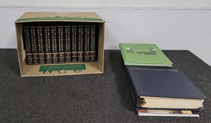 Box of Encyclopedias and Assorted Books